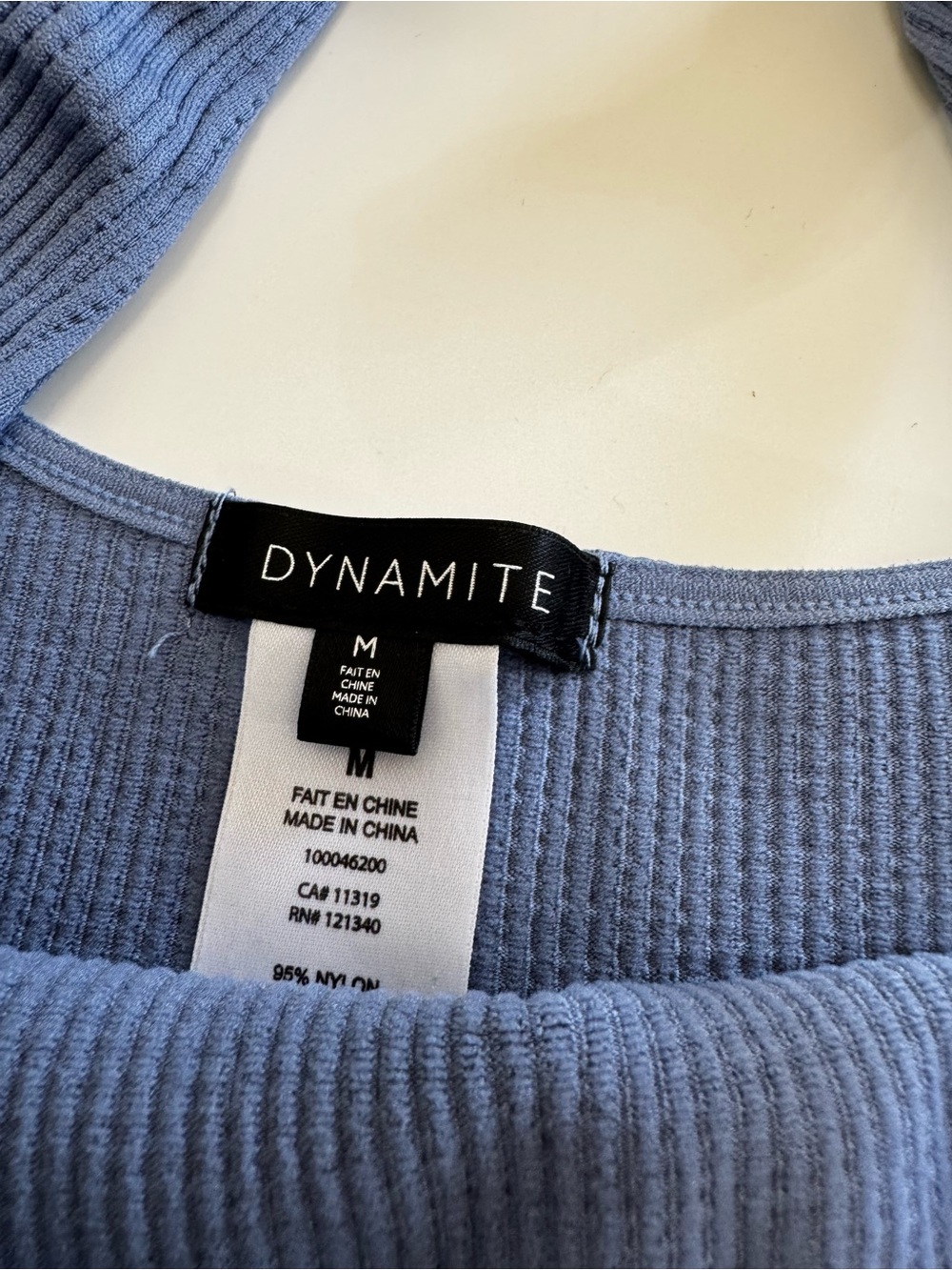 Dynamite | Ribbed Square-Neck Tank Top - Picture 3 of 5